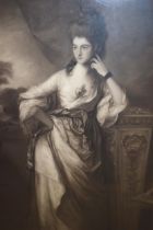 Early 20th Century portrait mezzotint of a lady, published Thomas Agnew, 1902, 24.5ins x 16ins,