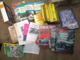 Quantity of 1960's motor manuals, together with various other volumes