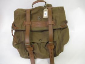 Leather and canvas backpack by Belstaff together with a Cath Kidson holdall In good condition.