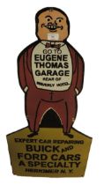 Reproduction enamel sign, ' Eugene Thomas Garage, Expert Car Repairing ', 91 x 43cm