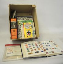 Box containing a quantity of miscellaneous stamps, First Day Covers, collector's packs and