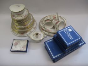 Royal Doulton ' Canton ' six place setting tea service including three sizes of plates, cake