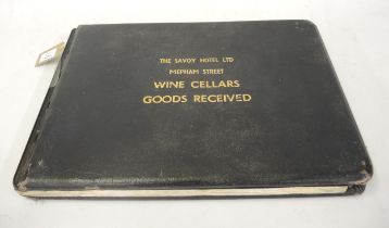 The Savoy Hotel, Mepham Street, wine cellar ledger 1974 - 1981