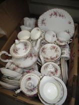 Royal Albert Lavender Rose pattern tea service and a quantity of Royal Albert provincial flowers