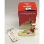 Royal Doulton Limited Edition figure of a Coca Cola calendar girl in original box, Limited Edition