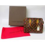 Louis Vuitton x Takashi Murakami Limited Edition Cherry Speedy 25 bag, complete with original dust