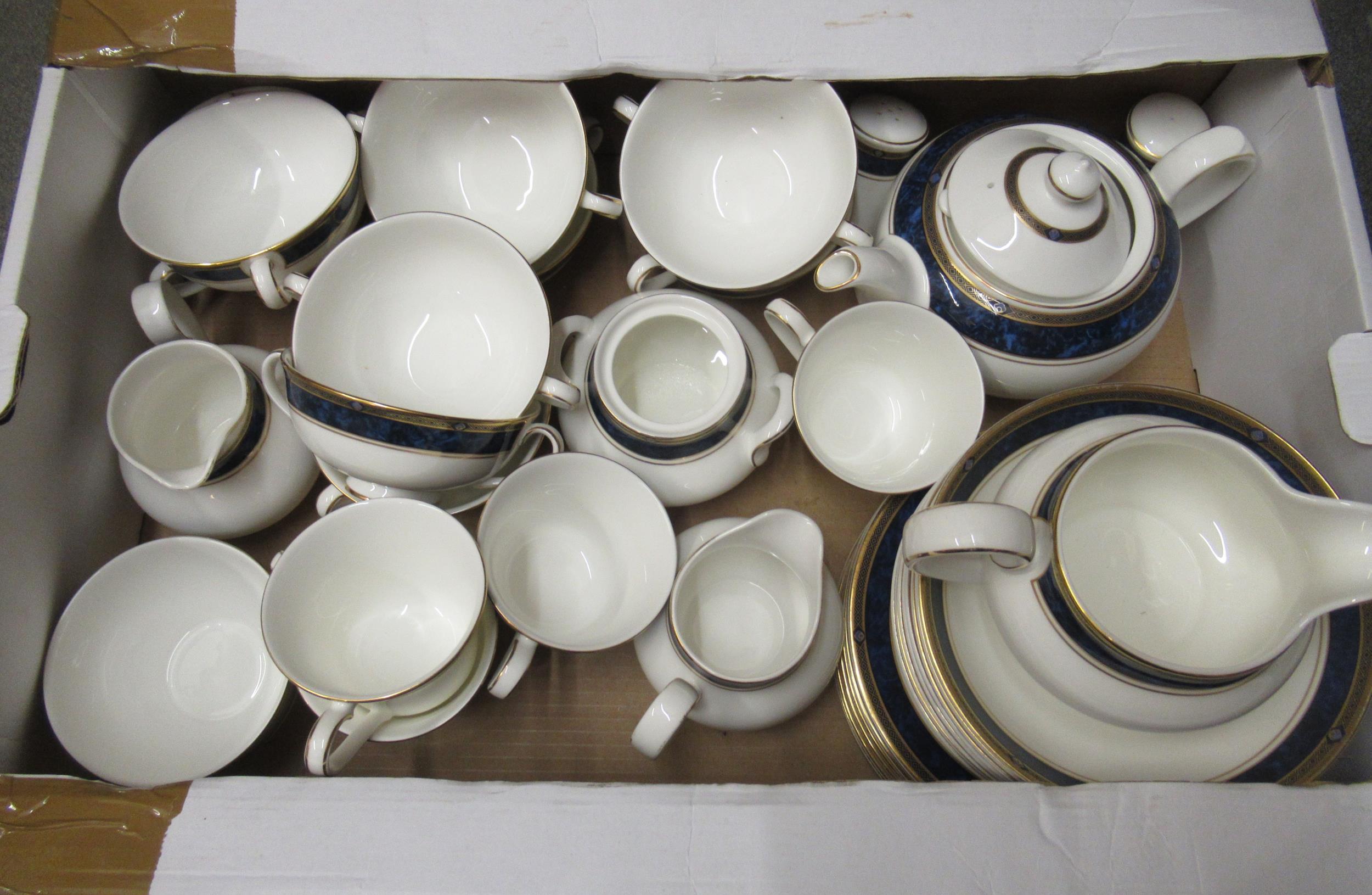 An extensive Royal Doulton Stanwyck dinner and tea service comprising: thirteen 27cm dinner - Image 2 of 3