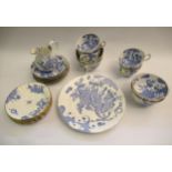 Royal Worcester part tea set of blue dragon design (twenty one pieces)