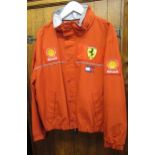 Tommy Hilfiger Italian made Ferrari jacket, size large with various sponsors badges