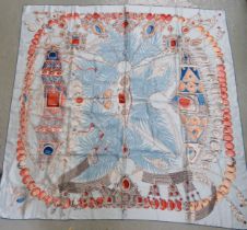 Hermes, large silk scarf by Annie Faivre