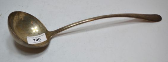 Birmingham silver Old English pattern punch ladle by Elkington & Co., 7oz t