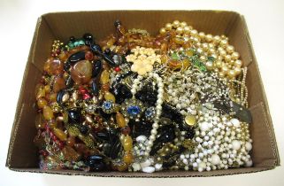 Quantity of costume necklaces and beads