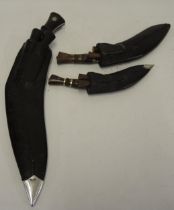 Wilkinson Sword Company kukri and scabbard, the blade inscribed W. S. C. 51, together with two other