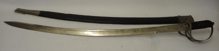 Reproduction military style sabre with scabbard