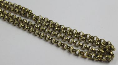 9ct Gold belcher chain, 54ins, 33g