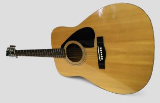 Yamaha FG 410 dove headstock acoustic guitar, in soft case Generally good and clean condition