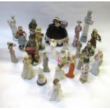 Quantity of various Dresden and other miscellaneous Continental porcelain figures