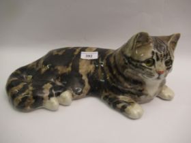 20th Century Winstanley pottery figure of a cat