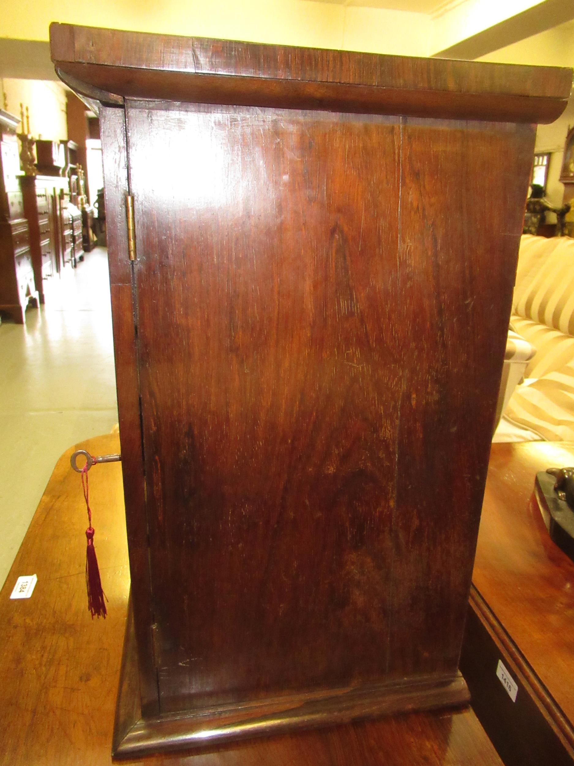19th Century rosewood Wellington type table top seven drawer collectors cabinet Good condition - Image 6 of 8