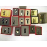 Box containing a collection of various Tradition hand painted collectors lead figures of soldiers,