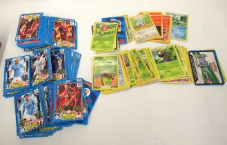 Quantity of Pokemon and Match Attax trading cards