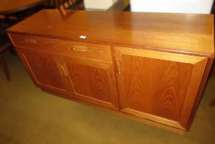 20th Century G Plan teak sideboard designed by Victor Wilkins, with a single long drawer and three