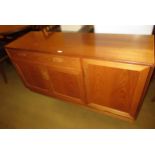 20th Century G Plan teak sideboard designed by Victor Wilkins, with a single long drawer and three