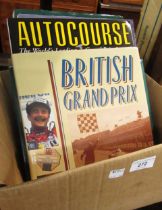 Three volumes ' Autocourse ' 1997 - 1999, together with two other motorsport related books