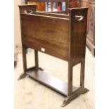 Arts and Crafts oak magazine stand, 61cm wide In good condition, no major damages or repairs