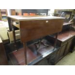 19th Century mahogany rectangular drop-leaf Pembroke table