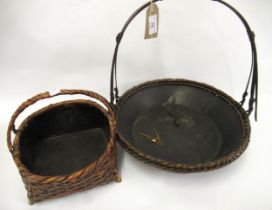Two Japanese tea ceremony baskets