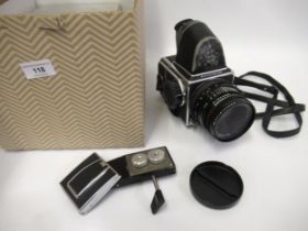 Hasselblad Model 500C / M medium format camera outfit, Body No. RC1299308 with a Hasselblad prism