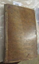 18th Century leather bound volume, ' The History of the Roman Emperors from Augustus to
