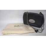 Mulberry, small Lily classic grain shoulder / cross body bag, colour ' Midnight ', with original