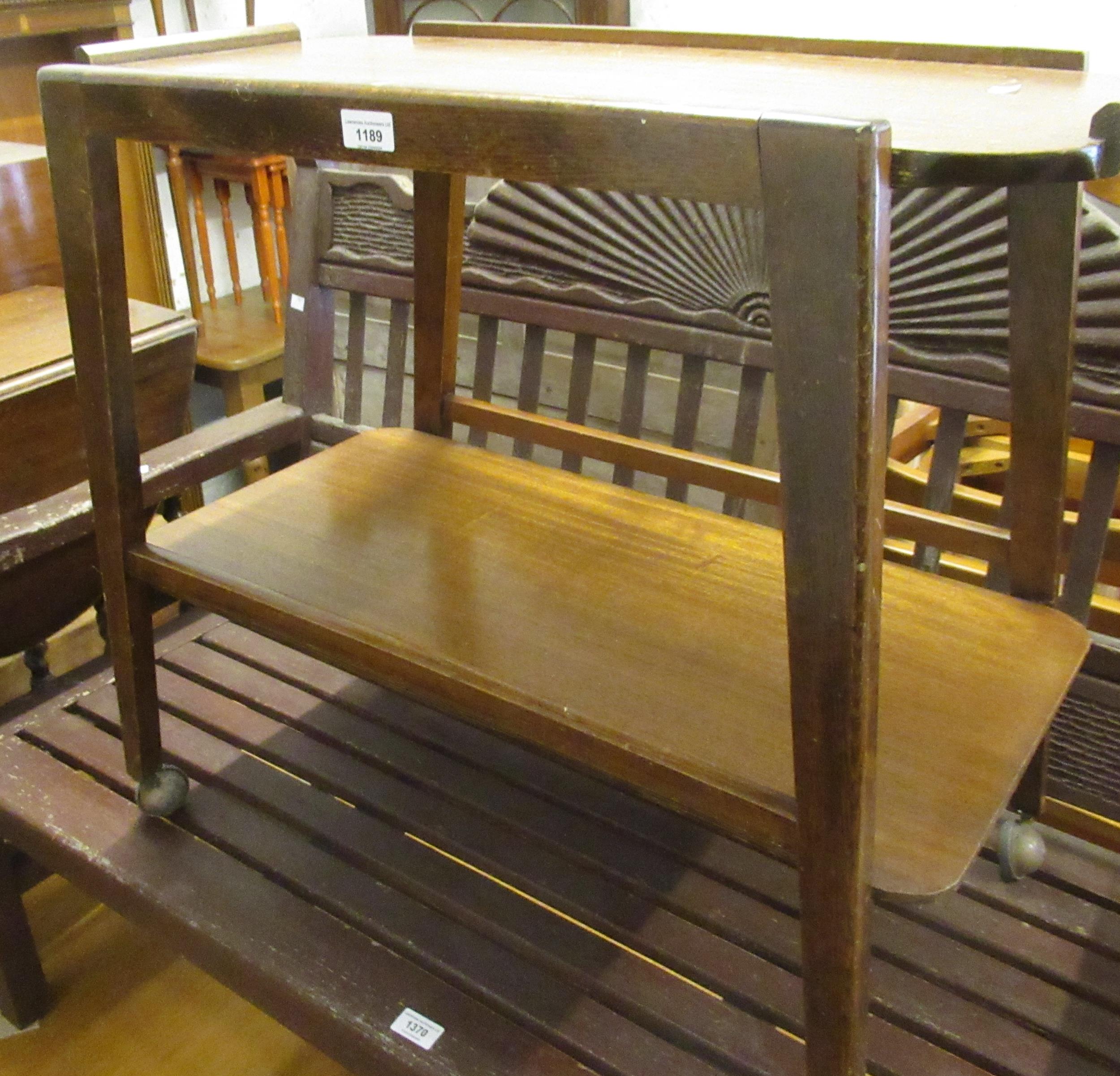 Mid 20th Century teak tea trolley Good overall condition