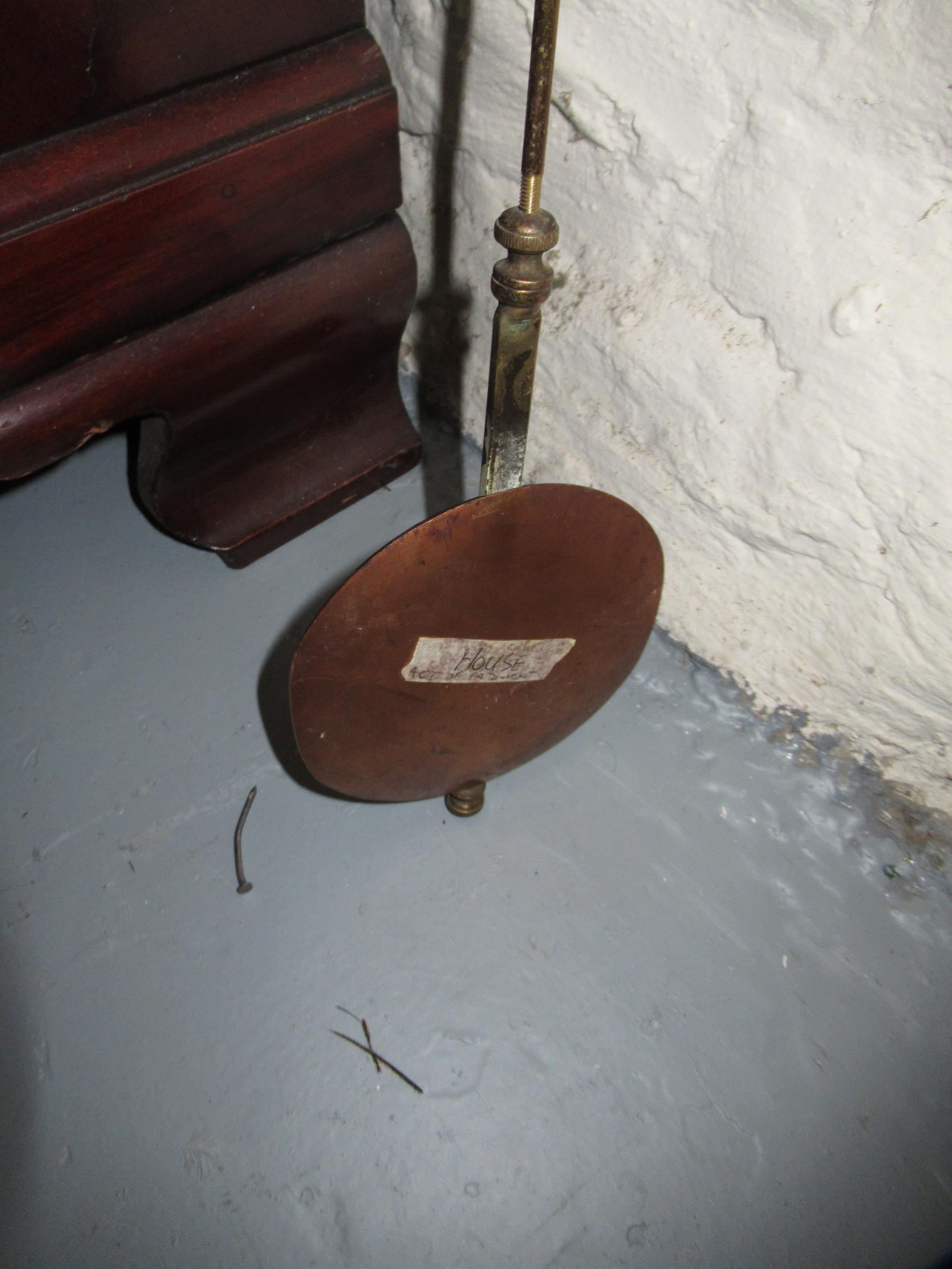 Black chinoiserie lacquer tavern or act of parliament clock, the painted dial with Roman numerals, - Image 8 of 12