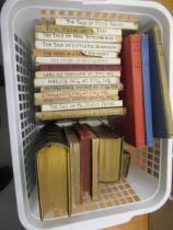 Quantity of various childrens and other books including Beatrix Potter, Winnie the Pooh and Holy