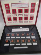 Framed Limited Edition set Royal Jersey Militia historical badge collection, together with a similar