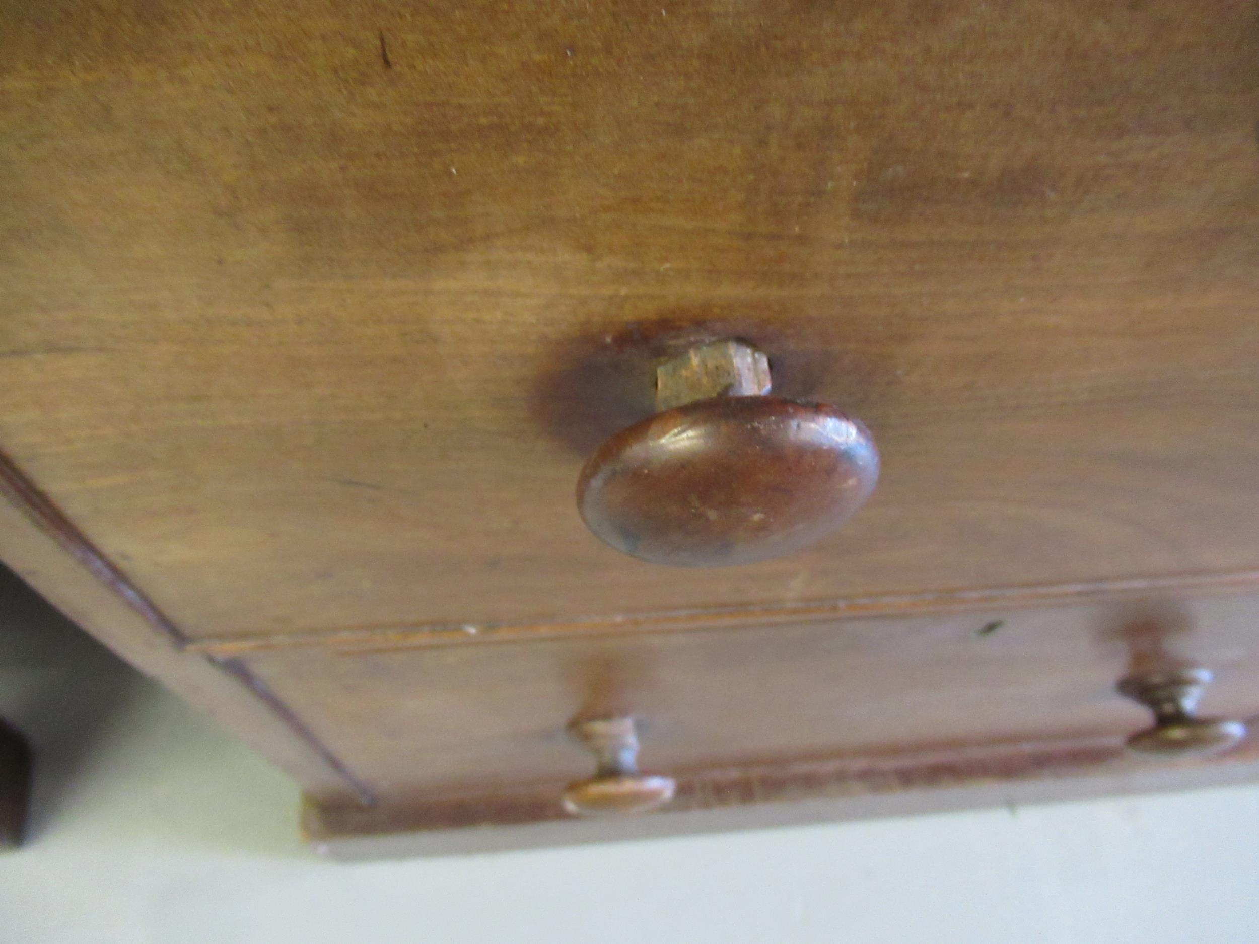 19th Century mahogany press / housekeeper's cupboard, 194cm wide Some losses to handles as shown - Image 3 of 8