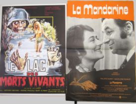 Group of four mid 20th Century French film posters, ' La Mandarine ', ' Le Nouveau Chabrol, Les