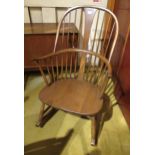 Modern Ercol dark stained stickback rocking chair Good condition, just couple of light marks from