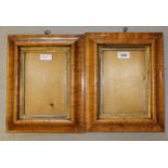 Pair of 19th Century maplewood picture frames, both 23.5cm x 17cm rebates Both external dimensions