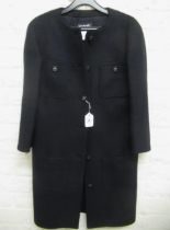 Chanel, ladies classic coat with three quarter length sleeves, size 38 Serial No. P49853v32761 In