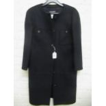 Chanel, ladies classic coat with three quarter length sleeves, size 38 Serial No. P49853v32761 In