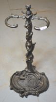 Cast iron stick stand in rococo style