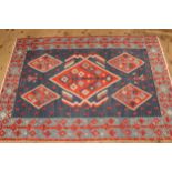 Two small Kelim rugs, 178 x 123cm and 163 x 108cm