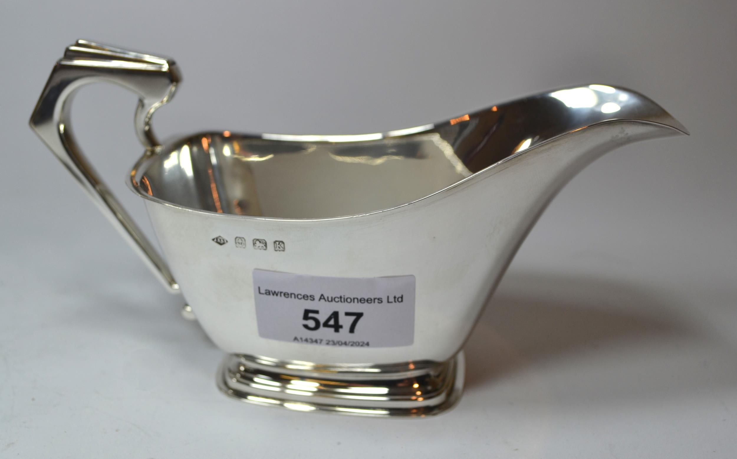 Birmingham silver cream jug, Victorian London silver berry spoon, plated hot water pot, ladle and