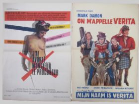 Group of three mid 20th Century French film posters, ' On M' Appelle Verita ' by Cosmopolis Films,