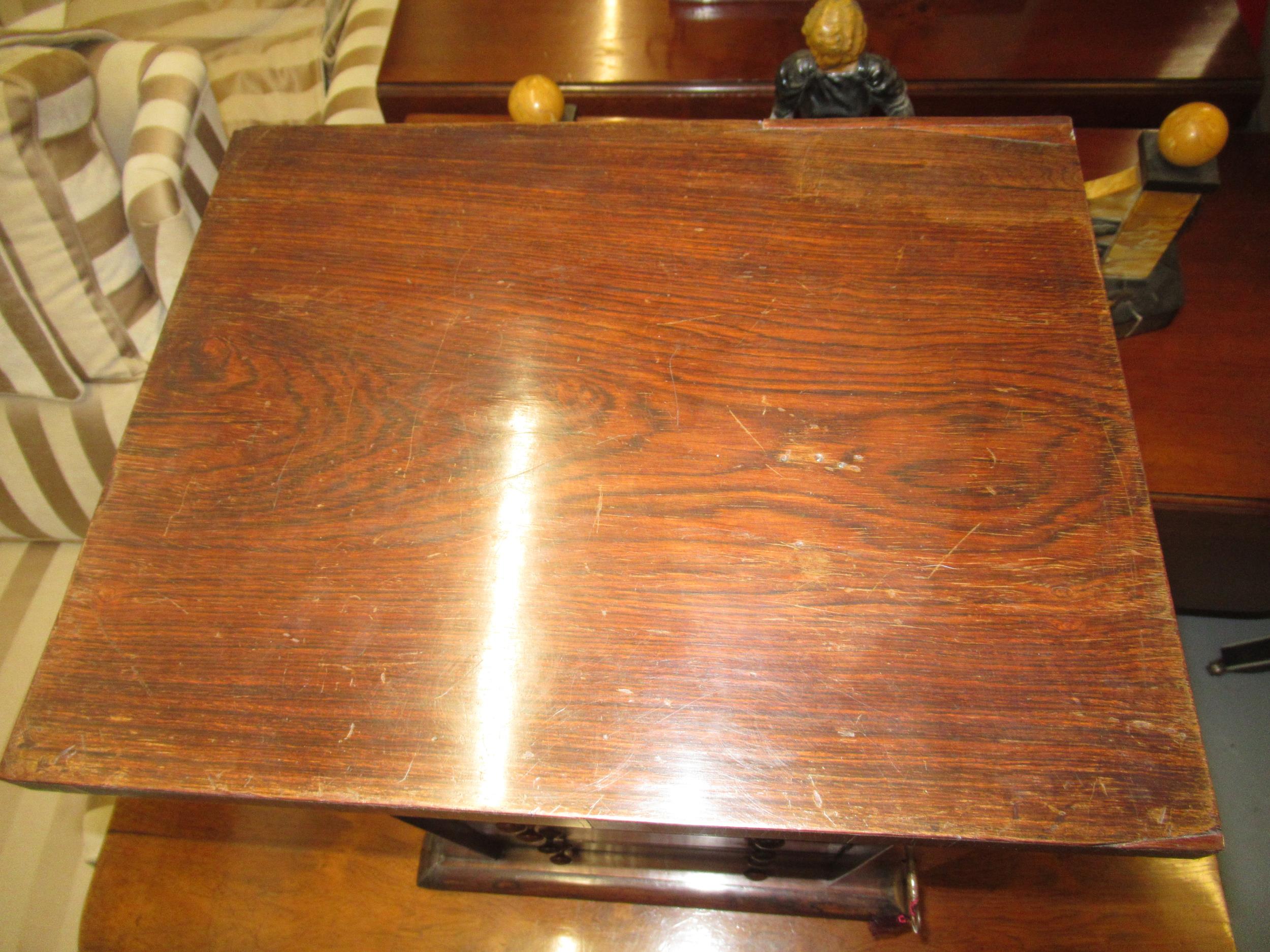 19th Century rosewood Wellington type table top seven drawer collectors cabinet Good condition - Image 5 of 8