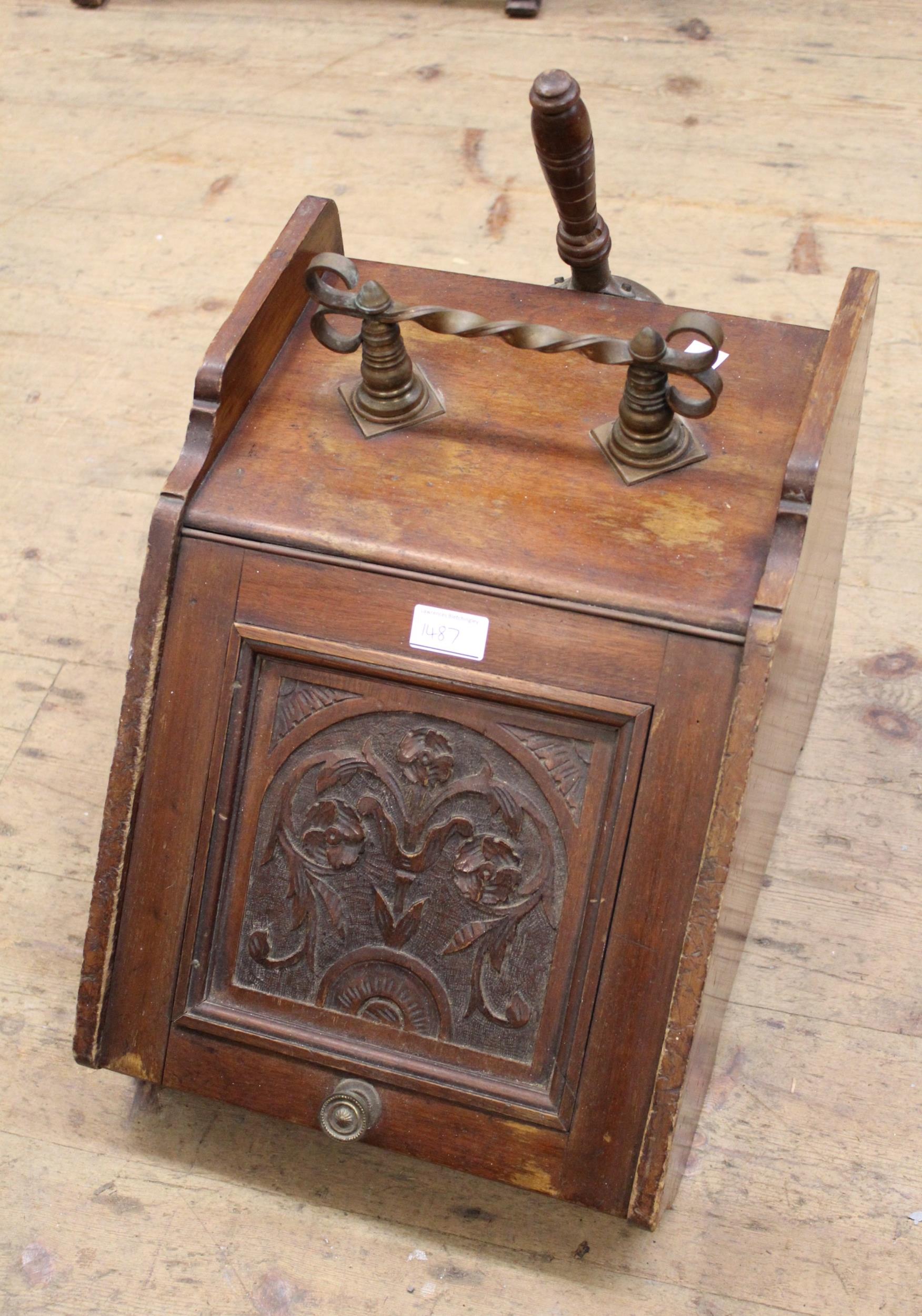 Child's 19th Century Continental rocking crib with bobbin turned decoration, together with late - Image 2 of 2